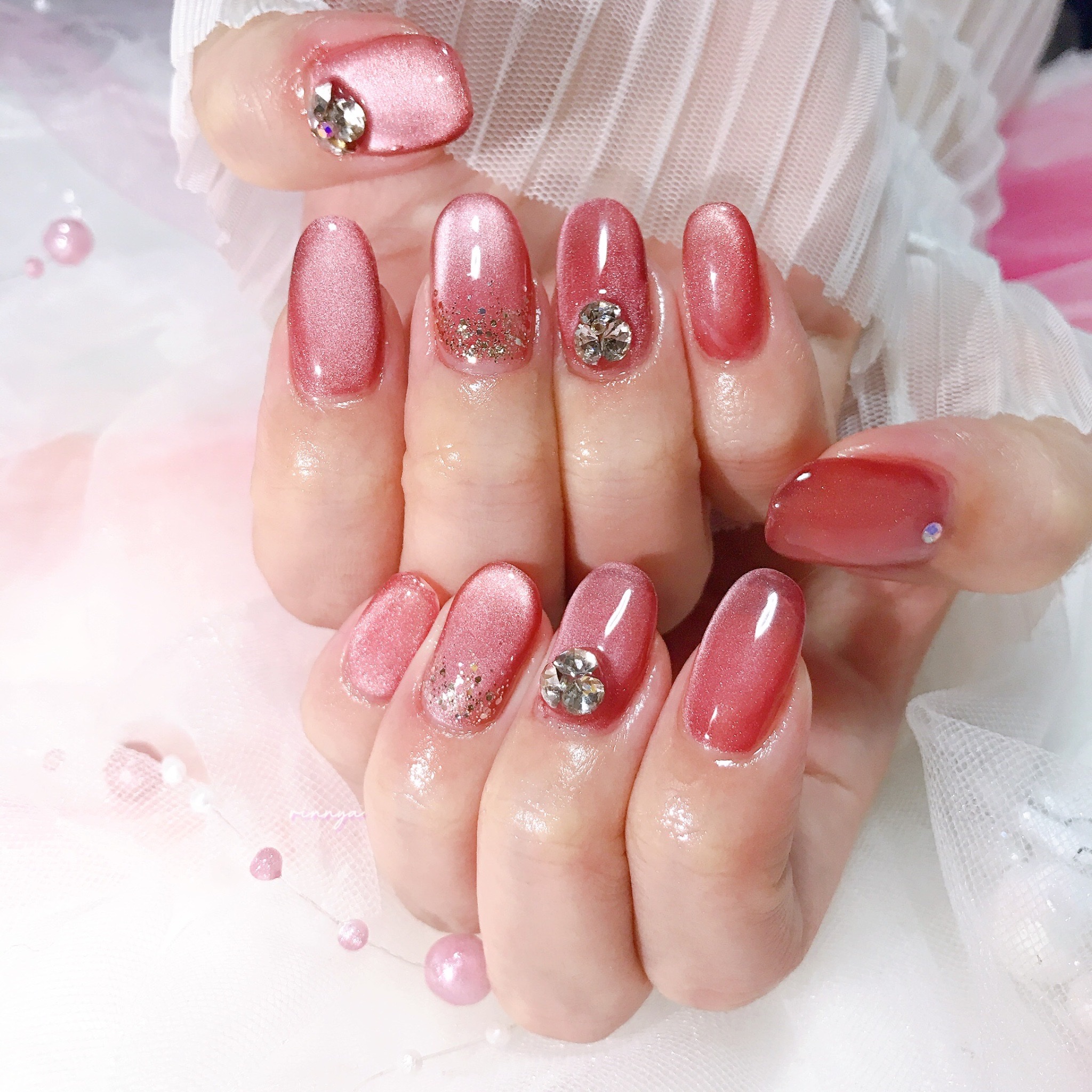 ネイルカラー 赤 ピンク まとめ売り 赤ネイルのネイルデザイン | カラフルネイルズ｜キャンメイク -\保存