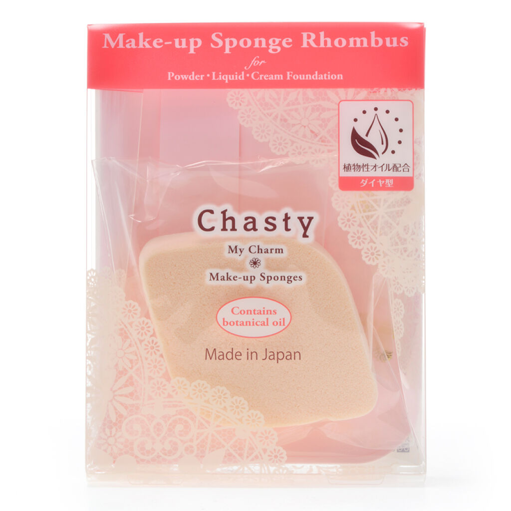 チャスティ マイチャーム メイクアップスポンジダイヤ型