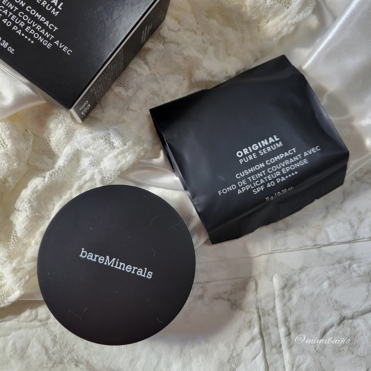 オリジナル ピュア セラム カバーアップ クッション/bareMinerals/クッションファンデーションを使ったクチコミ（3枚目）