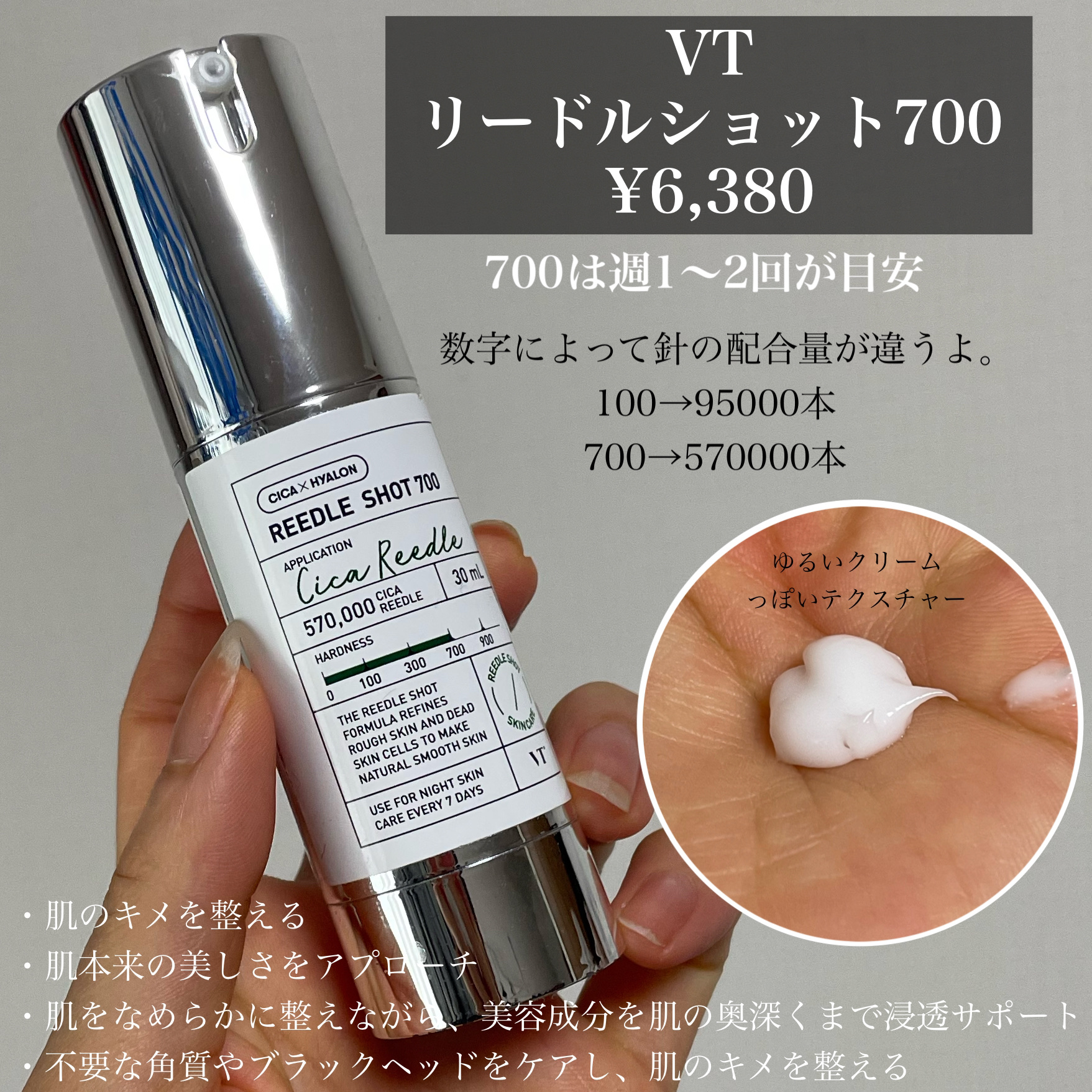 リードルショット700/VT/美容液を使ったクチコミ（2枚目）