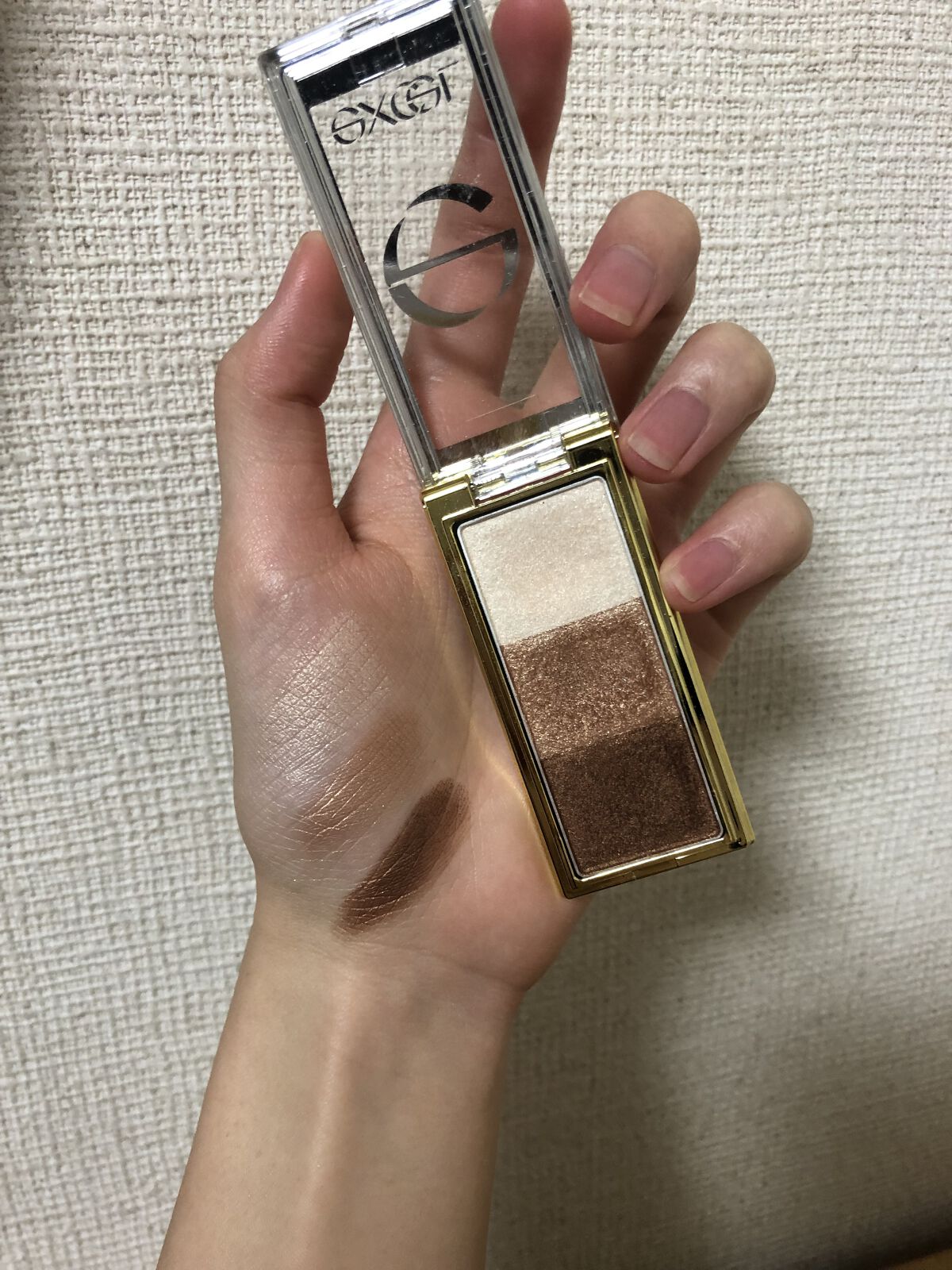 スリークシャドウ 03 ブロンズブラウン/excel/アイシャドウパレットを使ったクチコミ（2枚目）