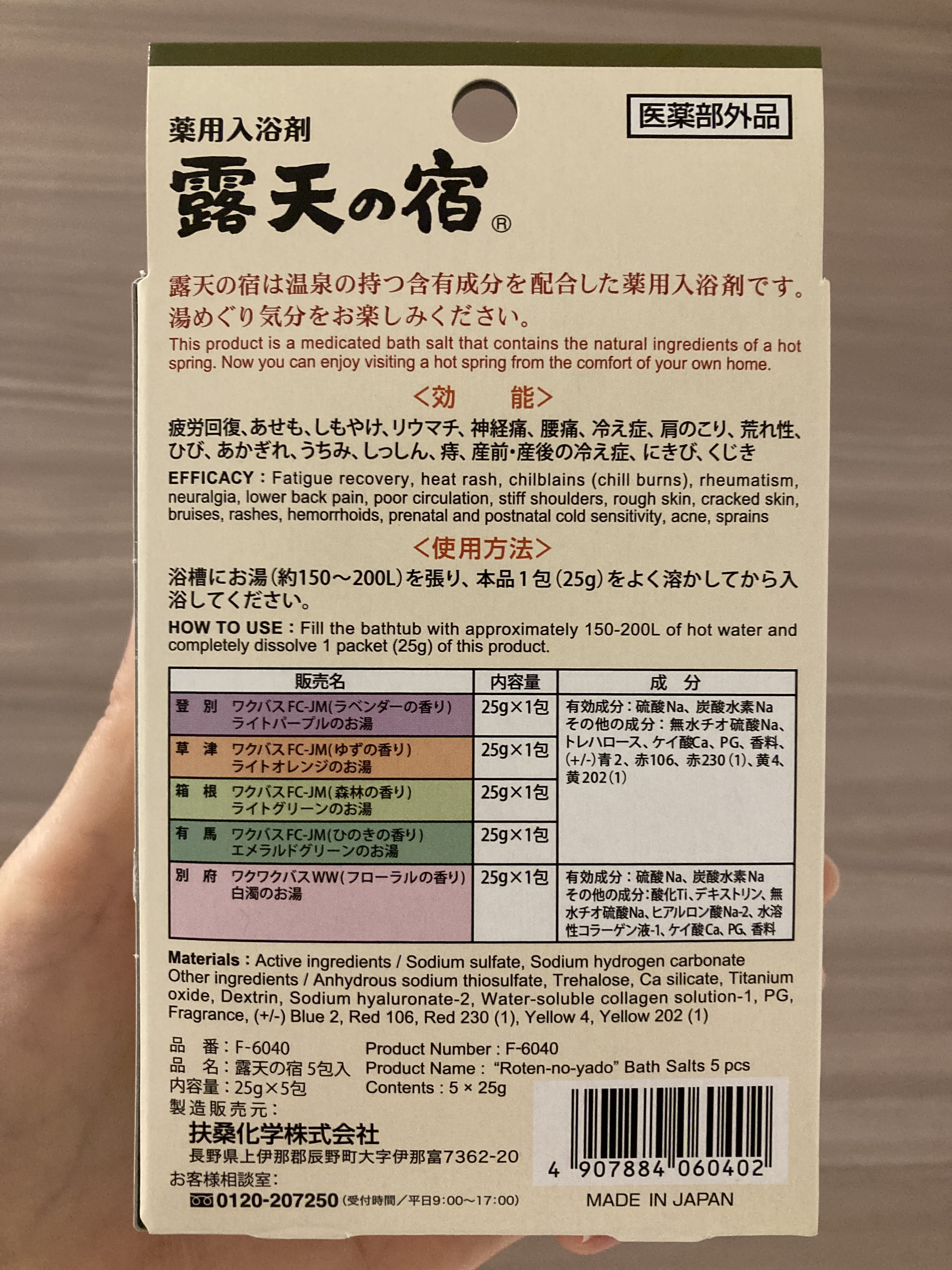 露天の宿/DAISO/無機塩系入浴剤を使ったクチコミ（3枚目）