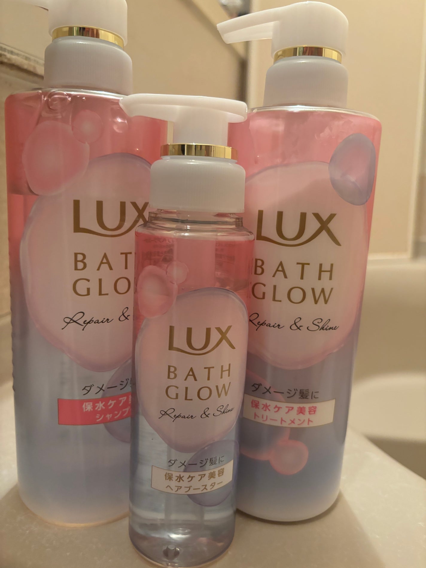 バスグロウ リペア&シャイン シャンプー / トリートメント/LUX/市販シャンプーを使ったクチコミ(1枚目)