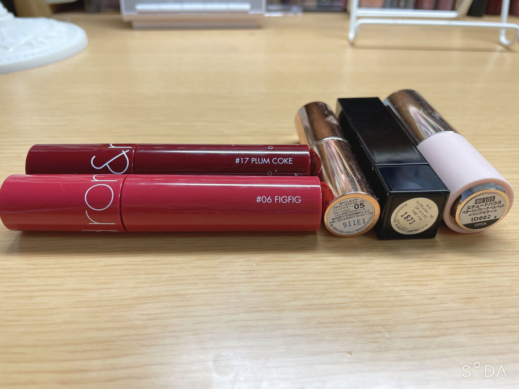 ジューシーラスティングティント/rom&nd/リップティントを使ったクチコミ（3枚目）