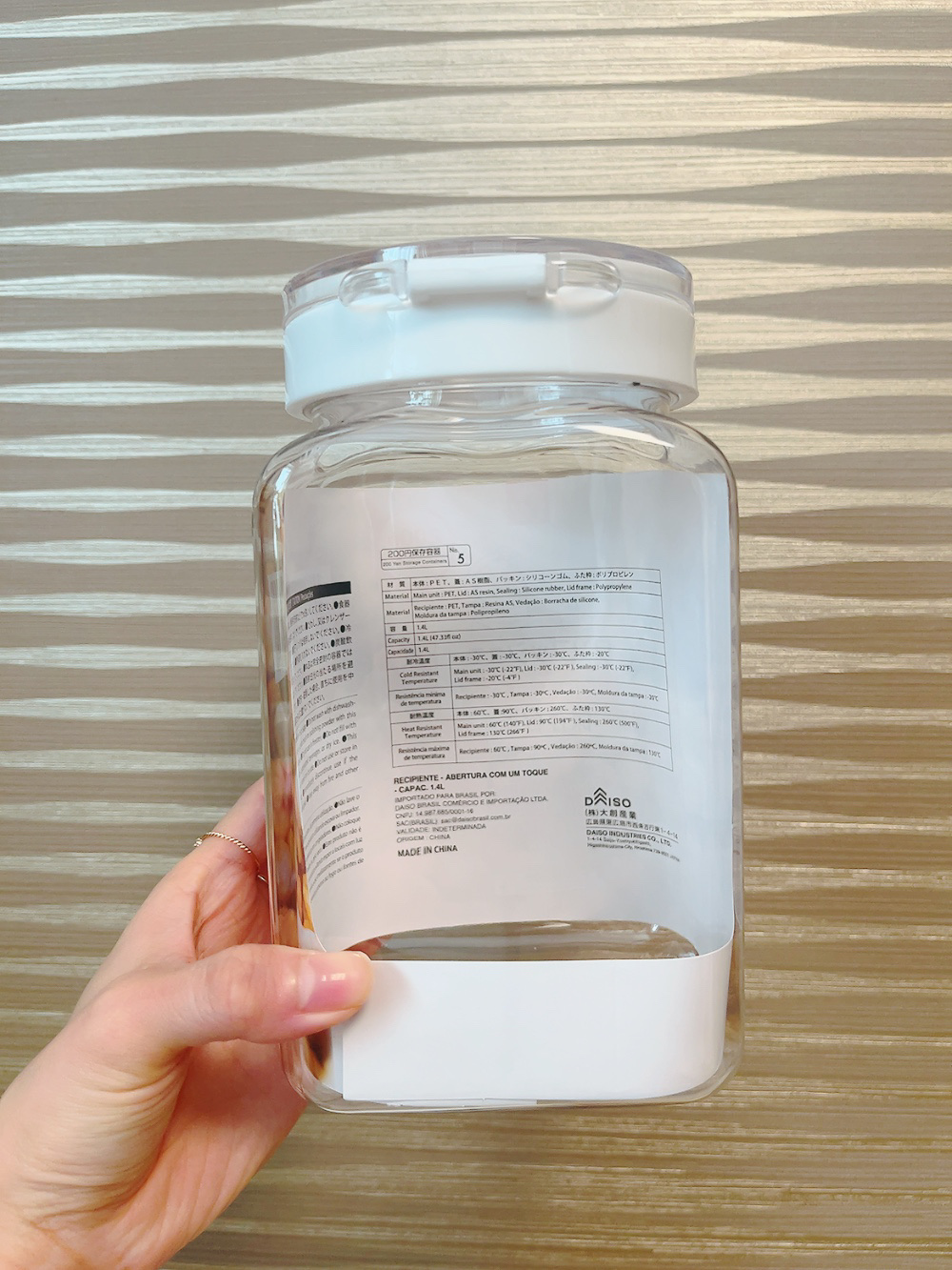 ワンプッシュで開閉できる 保存容器/DAISO/その他を使ったクチコミ（3枚目）