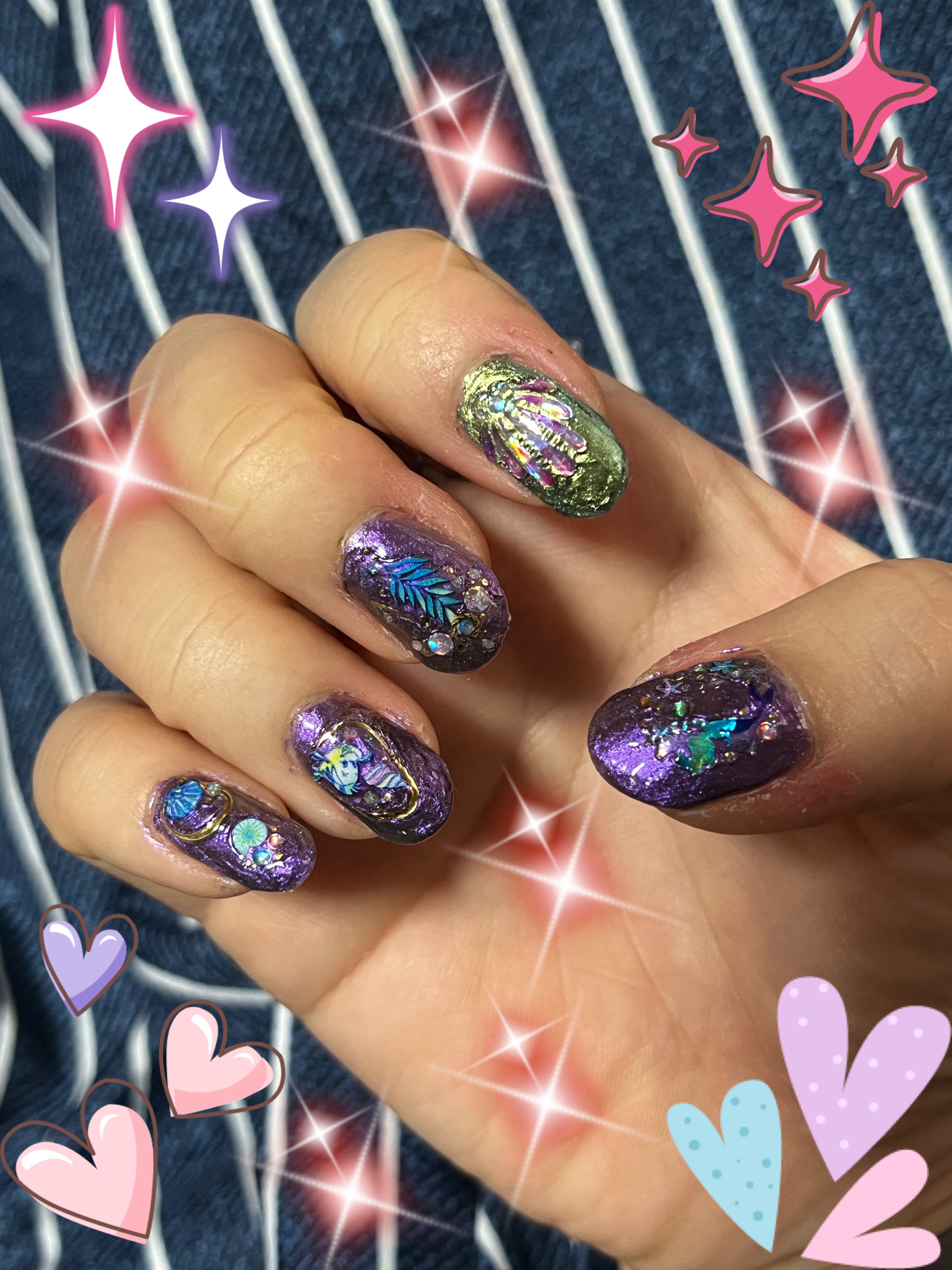 ネイルホリック リミテッドカラー Jungle Night PU123/ネイルホリック/マニキュアを使ったクチコミ（2枚目）