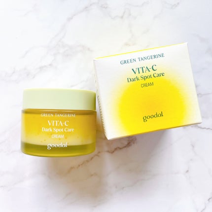 グリーンタンジェリンビタCダークスポットケアクリーム/goodal/フェイスクリームを使ったクチコミ(3枚目)