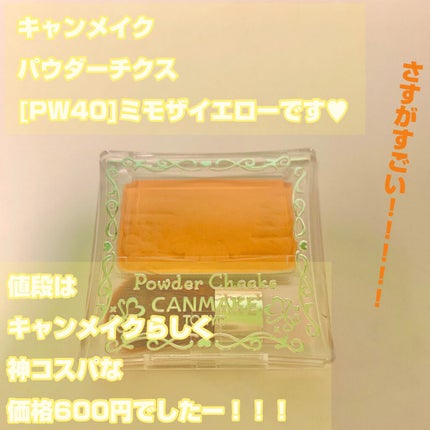 【旧品】パウダーチークス/キャンメイク/パウダーチークを使ったクチコミ(2枚目)