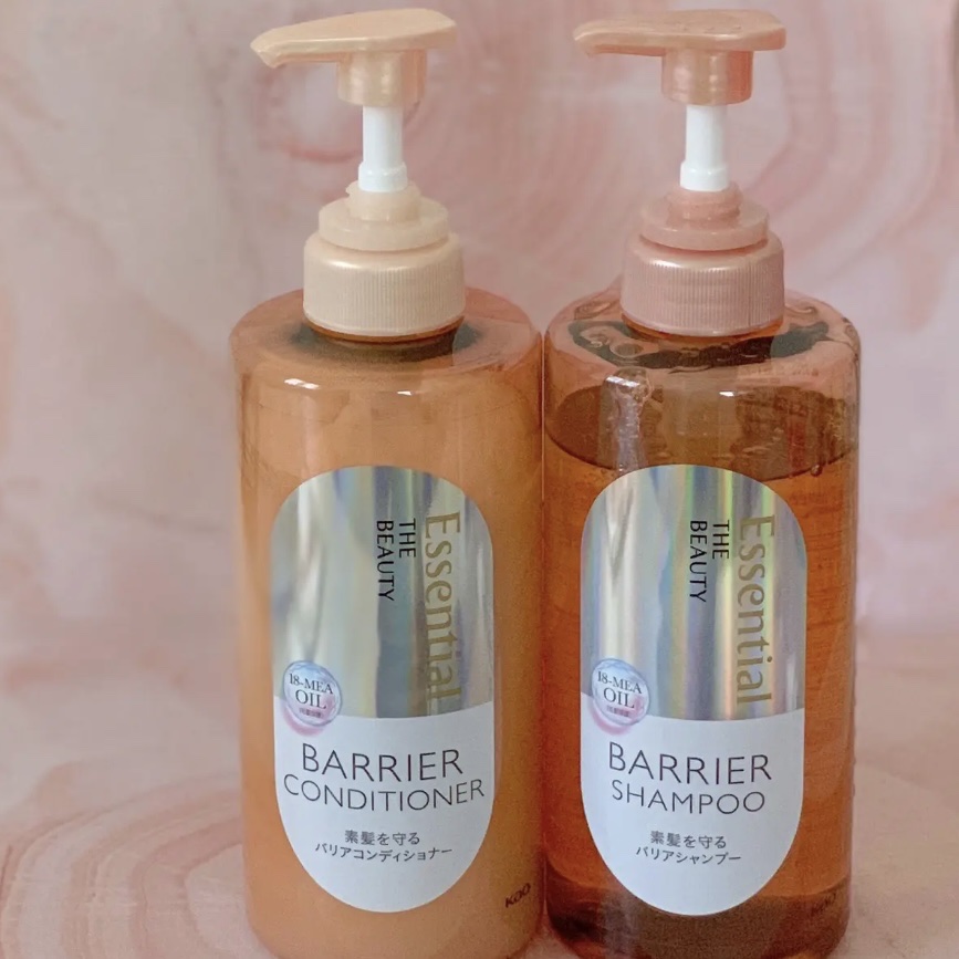ザビューティ 髪のキメ美容素髪を守る バリアシャンプー/コンディショナー/エッセンシャル/シャンプー・コンディショナーを使ったクチコミ（1枚目）