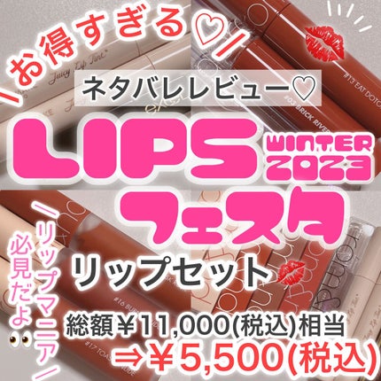 リップセット LIPSフェスタ Winter 2023/LIPS/メイクアップキットを使ったクチコミ(1枚目)