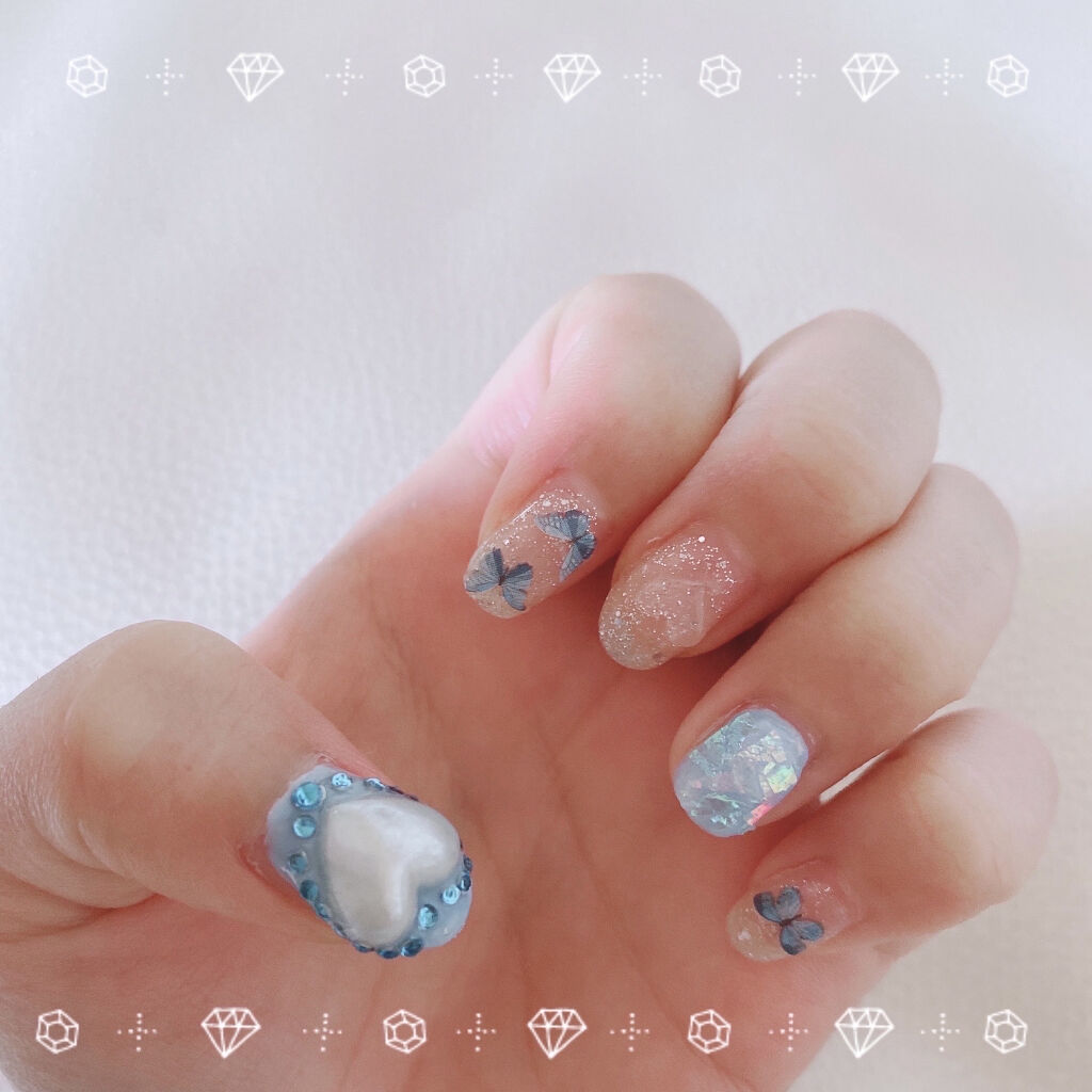 ジェルネイル（ライト対応）/セリア/ジェルネイルを使ったクチコミ（2枚目）