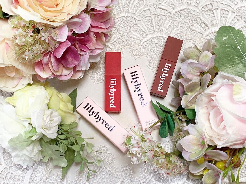 ムードライアー ベルベットティント/lilybyred/リップティントを使ったクチコミ（3枚目）