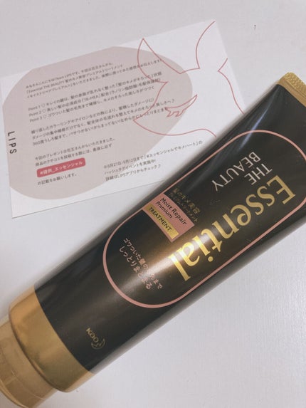 THE BEAUTY 髪のキメ美容プレミアムトリートメント<モイストリペアプレミアム>/エッセンシャル/洗い流すヘアトリートメントを使ったクチコミ(2枚目)