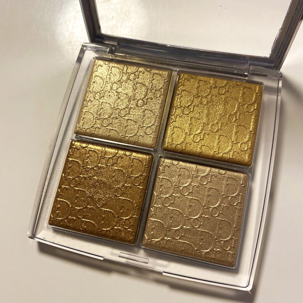 ディオール バックステージ フェイス グロウ パレット 003 ピュア ゴールド/Dior/ハイライトを使ったクチコミ（2枚目）
