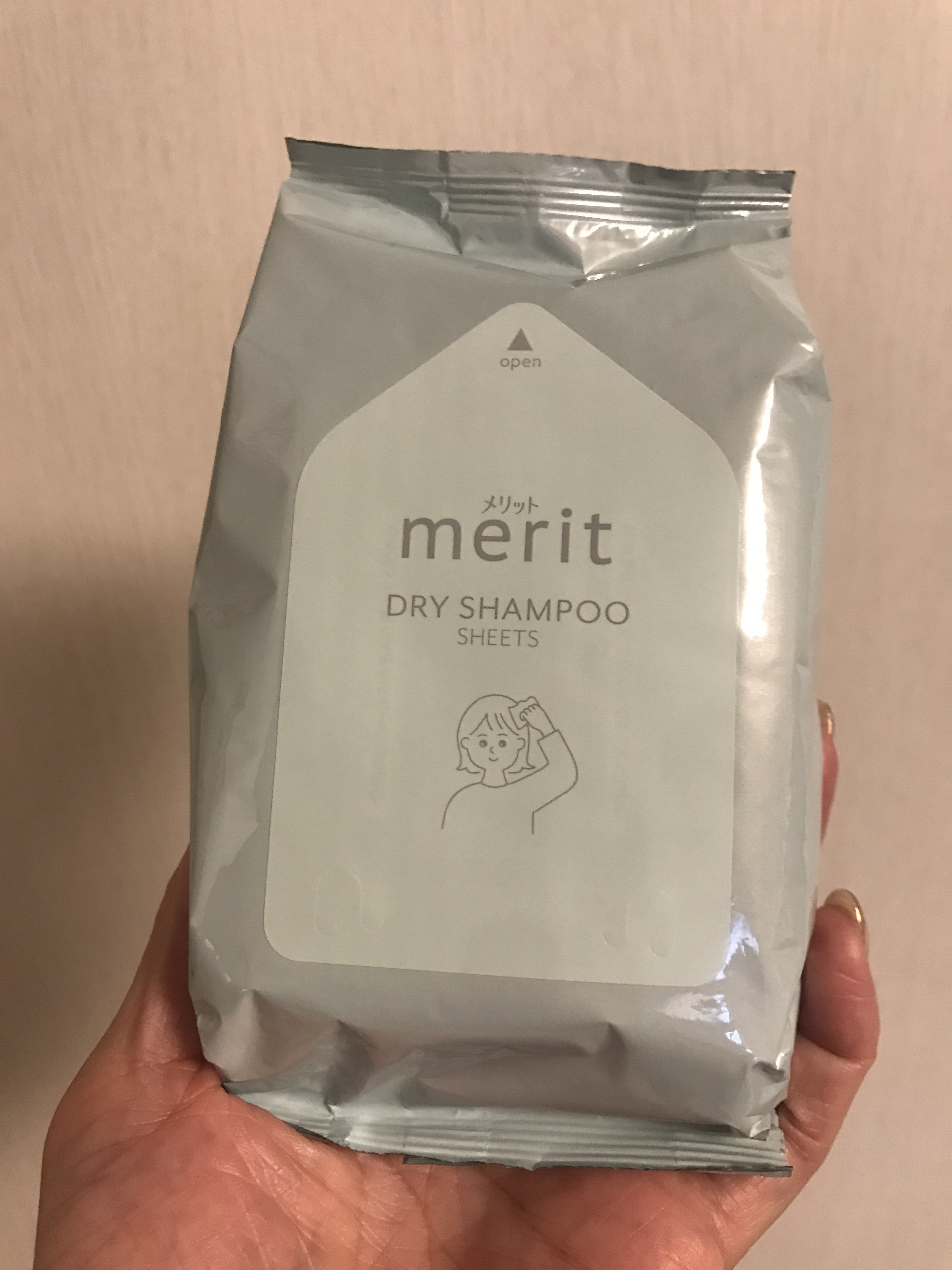メリット ドライシャンプーシート すっきり爽快タイプ/メリット/ドライシャンプーを使ったクチコミ（2枚目）