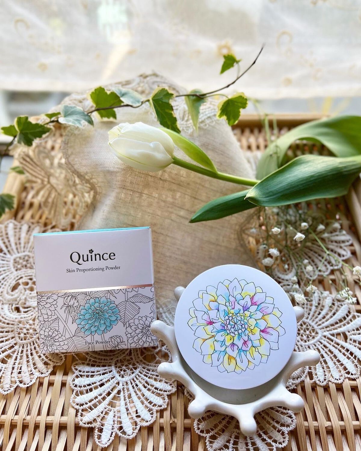 スキンプロポーショニングパウダー/Quince/プレストパウダーを使ったクチコミ(2枚目)