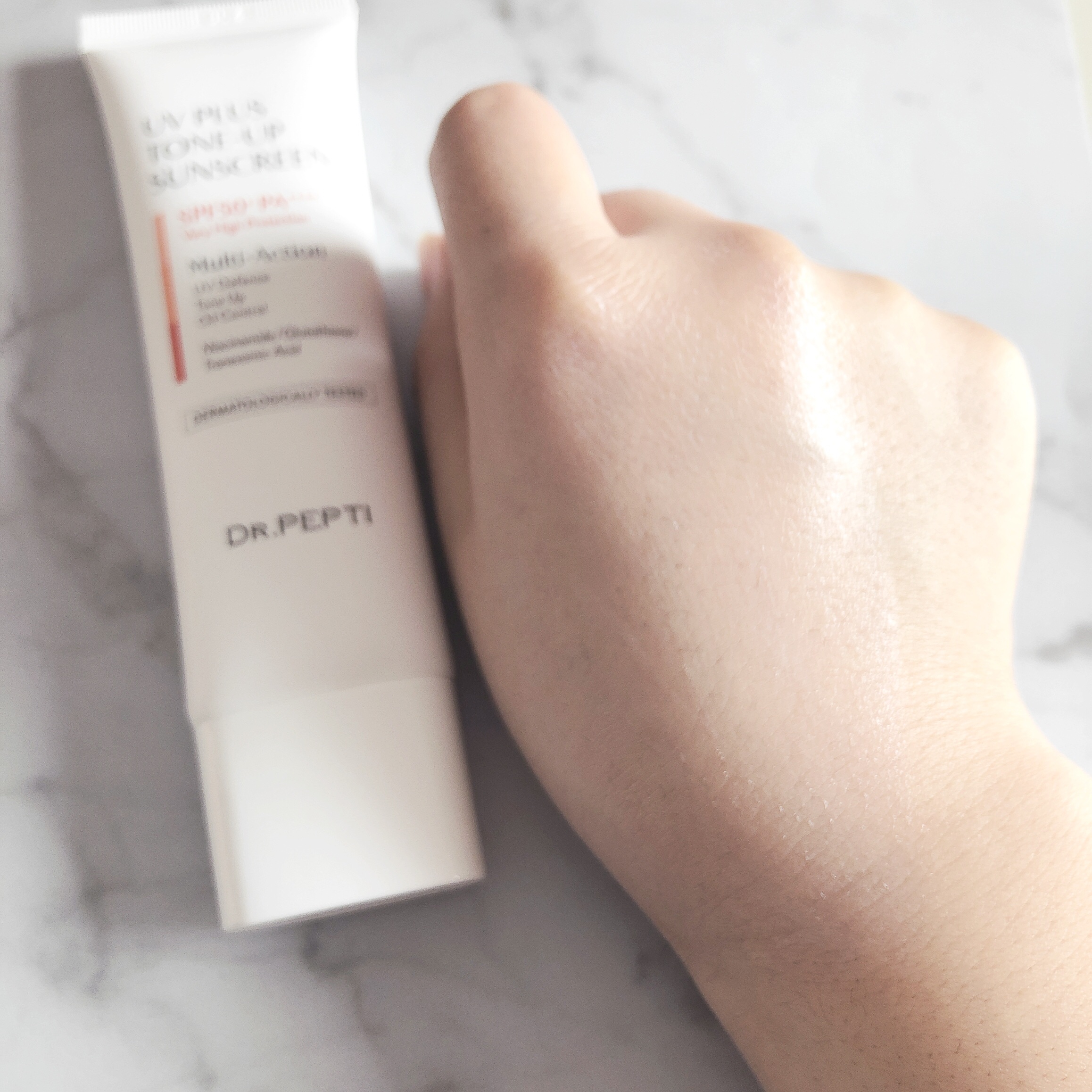 UVプラス トーンアップサンスクリーン/DR.PEPTI/日焼け止めミルクを使ったクチコミ（3枚目）