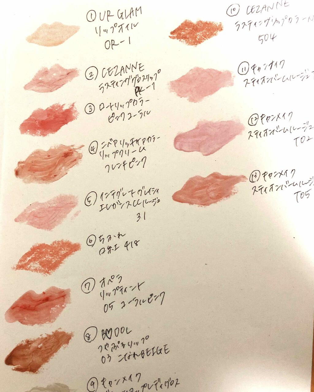 ラスティンググロスリップ/CEZANNE/口紅を使ったクチコミ（1枚目）