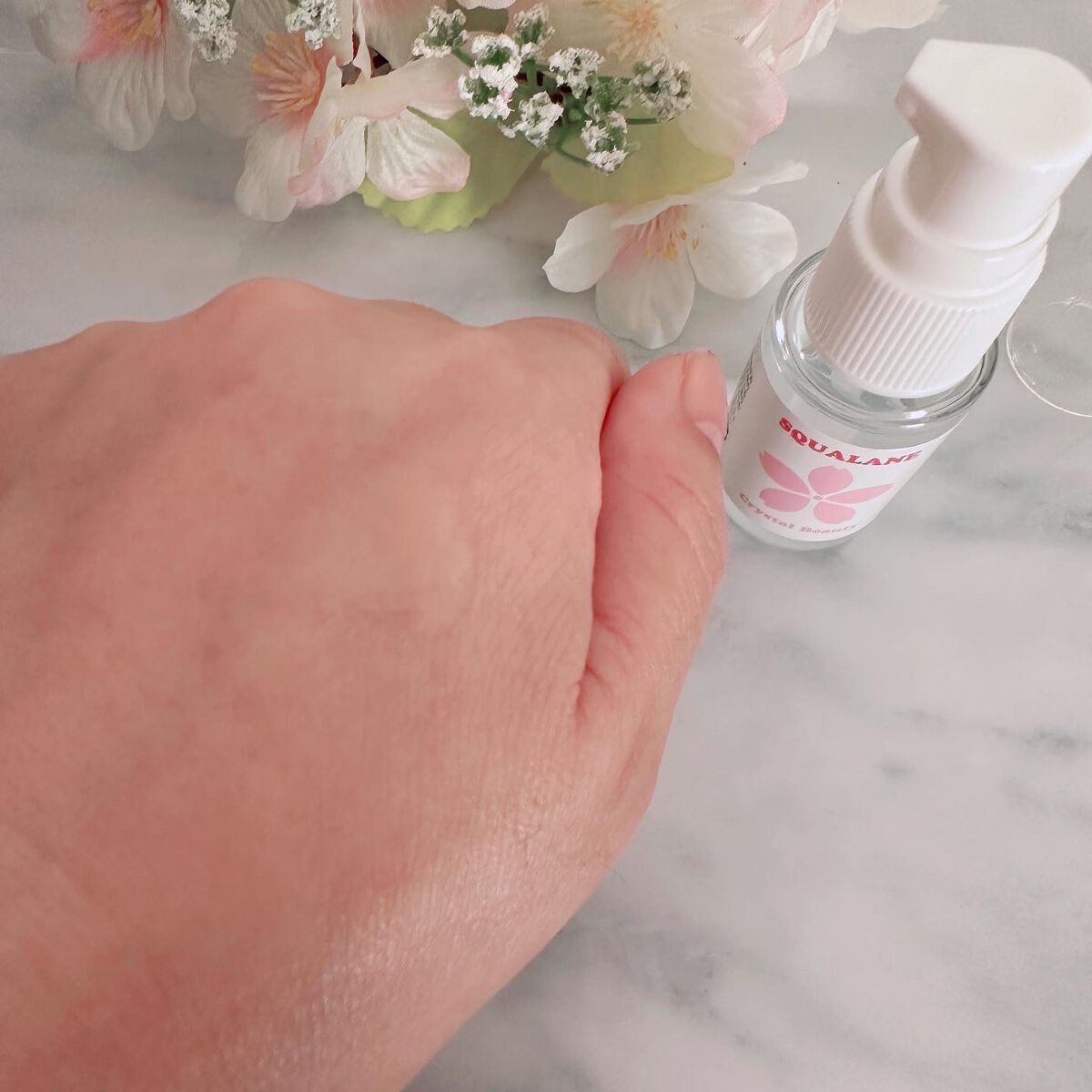 クリスタルビューティSQ (スクワラン)オイル/キレイShop/フェイスオイルを使ったクチコミ（3枚目）