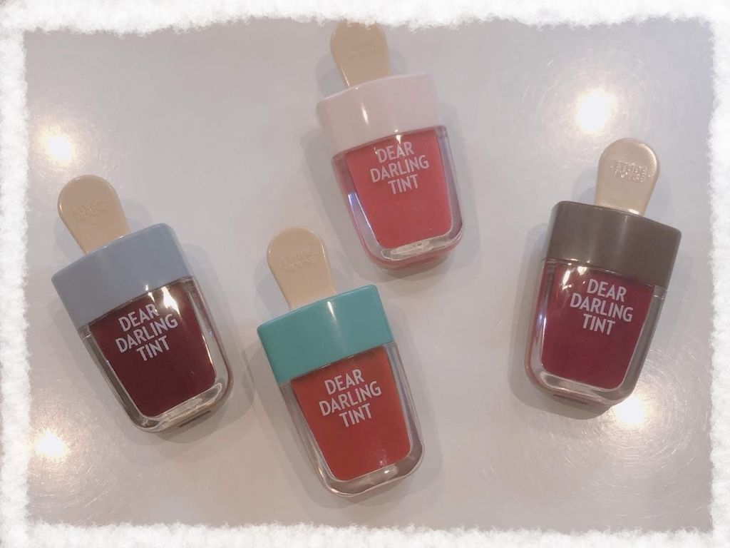 ディアダーリン ウォータージェルティント （アイスティント）/ETUDE/口紅を使ったクチコミ（1枚目）