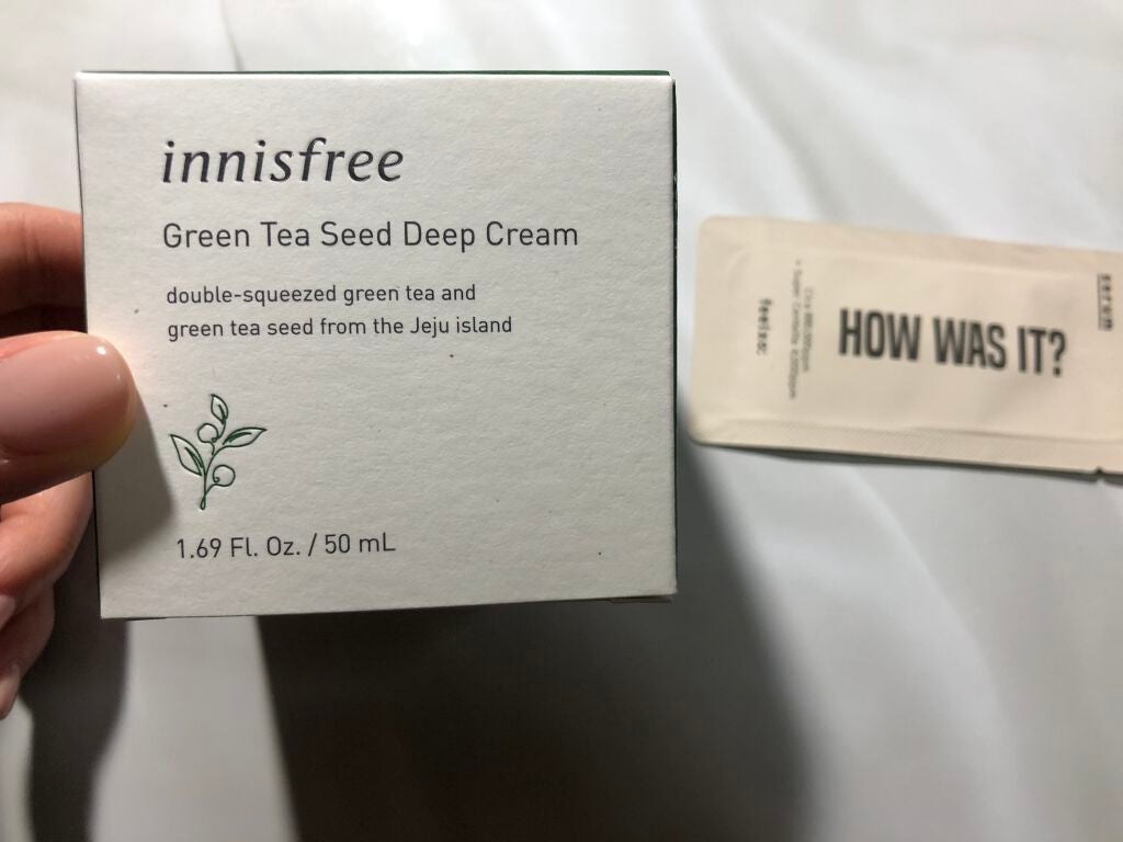 グリーンティーシード クリーム/innisfree/フェイスクリームを使ったクチコミ(1枚目)