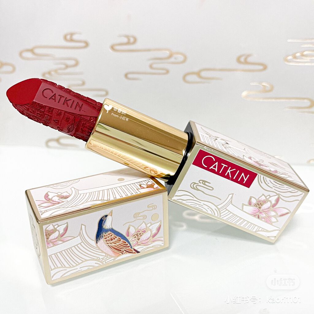 Dreamworld Carving Lipstick/CATKIN/口紅を使ったクチコミ(3枚目)