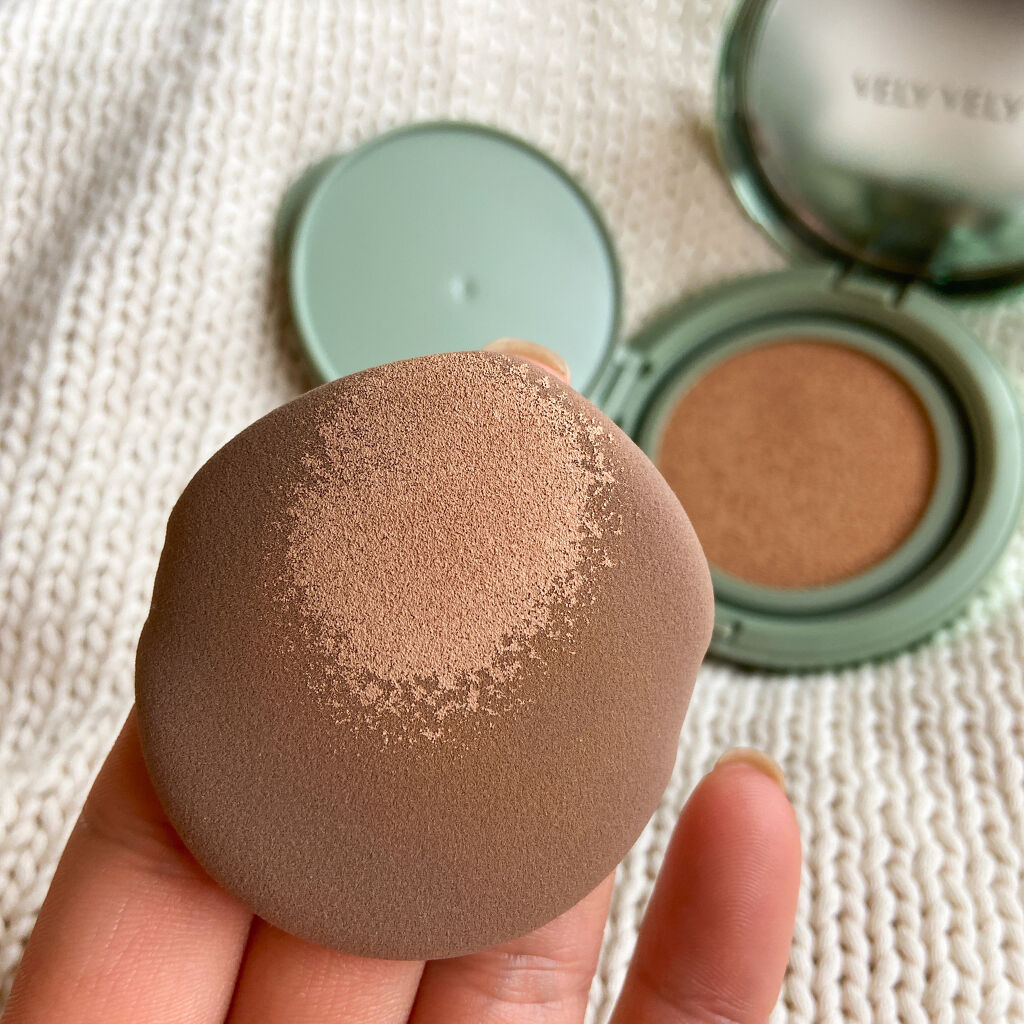ダーマグッドグリーンクッション 23号/VELY VELY/クッションファンデーションを使ったクチコミ（2枚目）