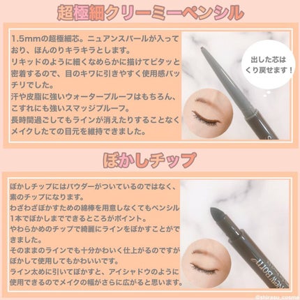 クリーミーアイペンシルEX/サナ ニューボーン/ペンシルアイライナーを使ったクチコミ(2枚目)