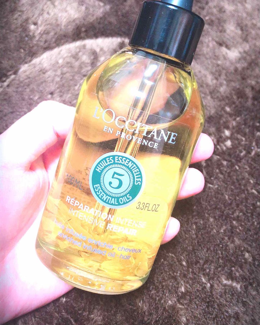 ファイブハーブス リペアリングインテンシヴオイル/L'OCCITANE/ヘアオイルを使ったクチコミ（1枚目）