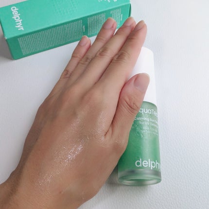 AquaTeca calming sun serum/Delphyr/日焼け止めローションを使ったクチコミ(5枚目)