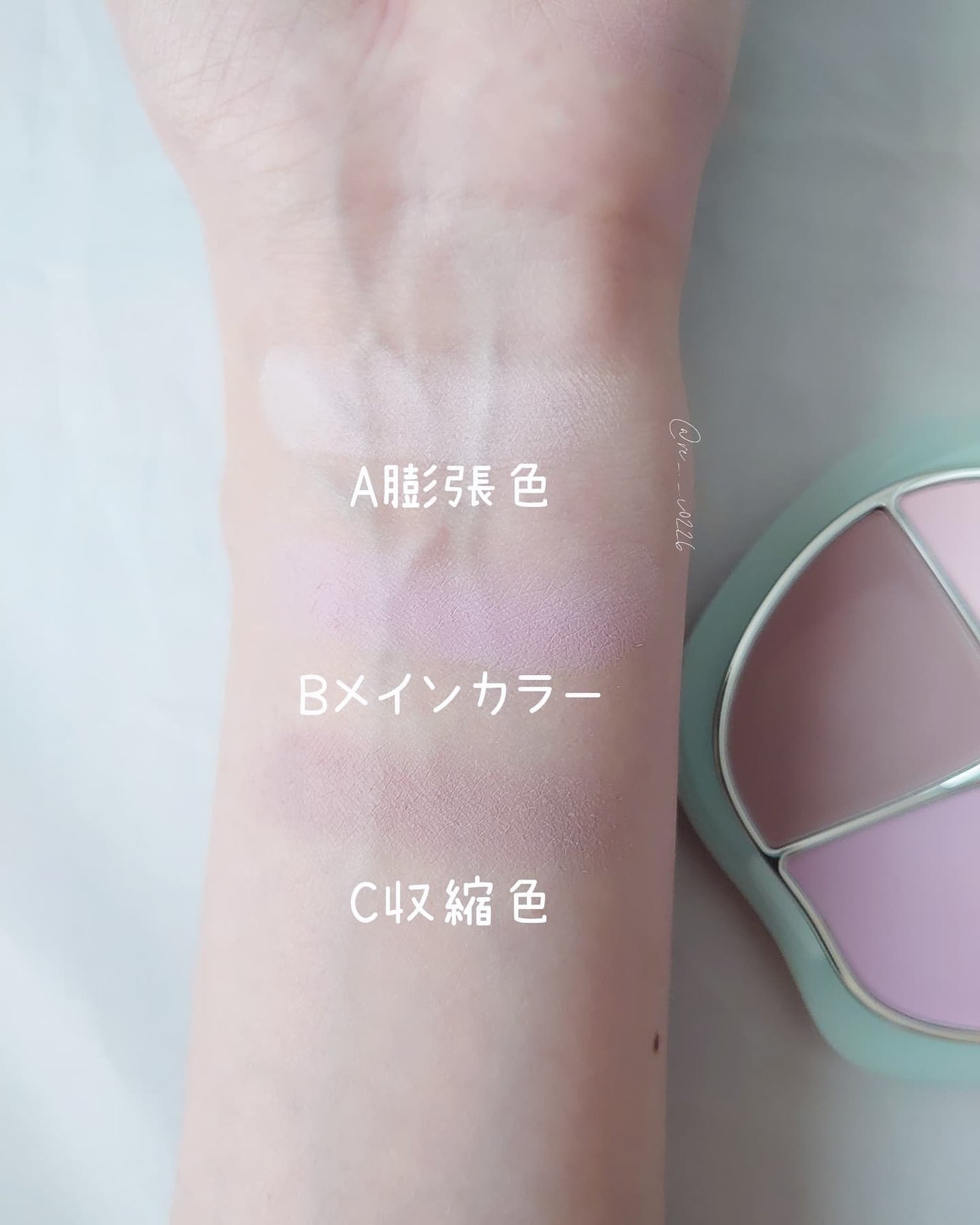 TIMAGE 3色チークパレット/TIMAGE/パウダーチークを使ったクチコミ(7枚目)