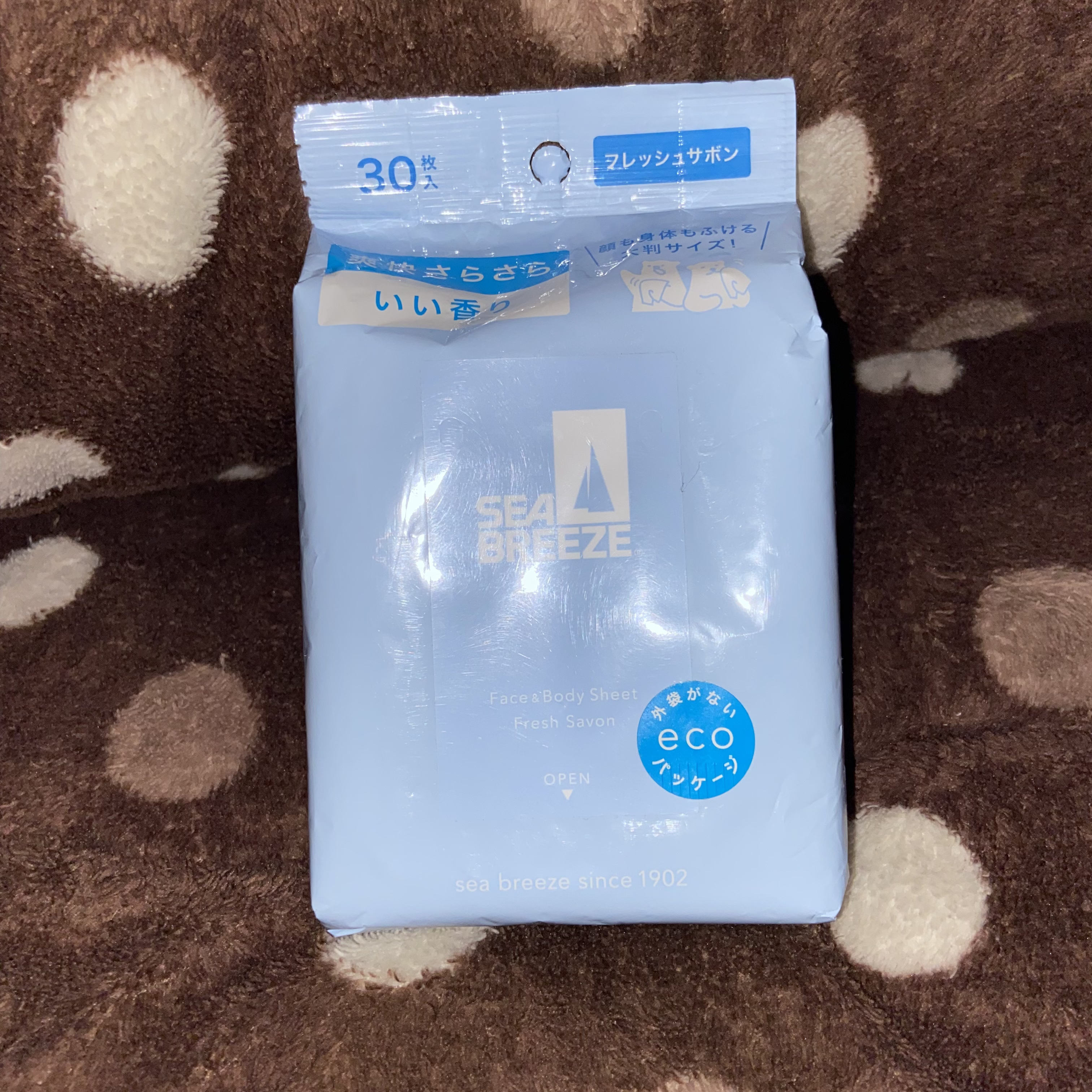 フェイス＆ボディシート Ｎ （フレッシュサボン）/シーブリーズ/ボディシートを使ったクチコミ（1枚目）