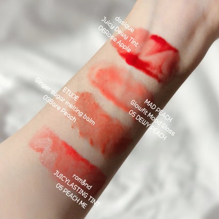 ジューシーラスティングティント/rom&nd/リップティントを使ったクチコミ(4枚目)