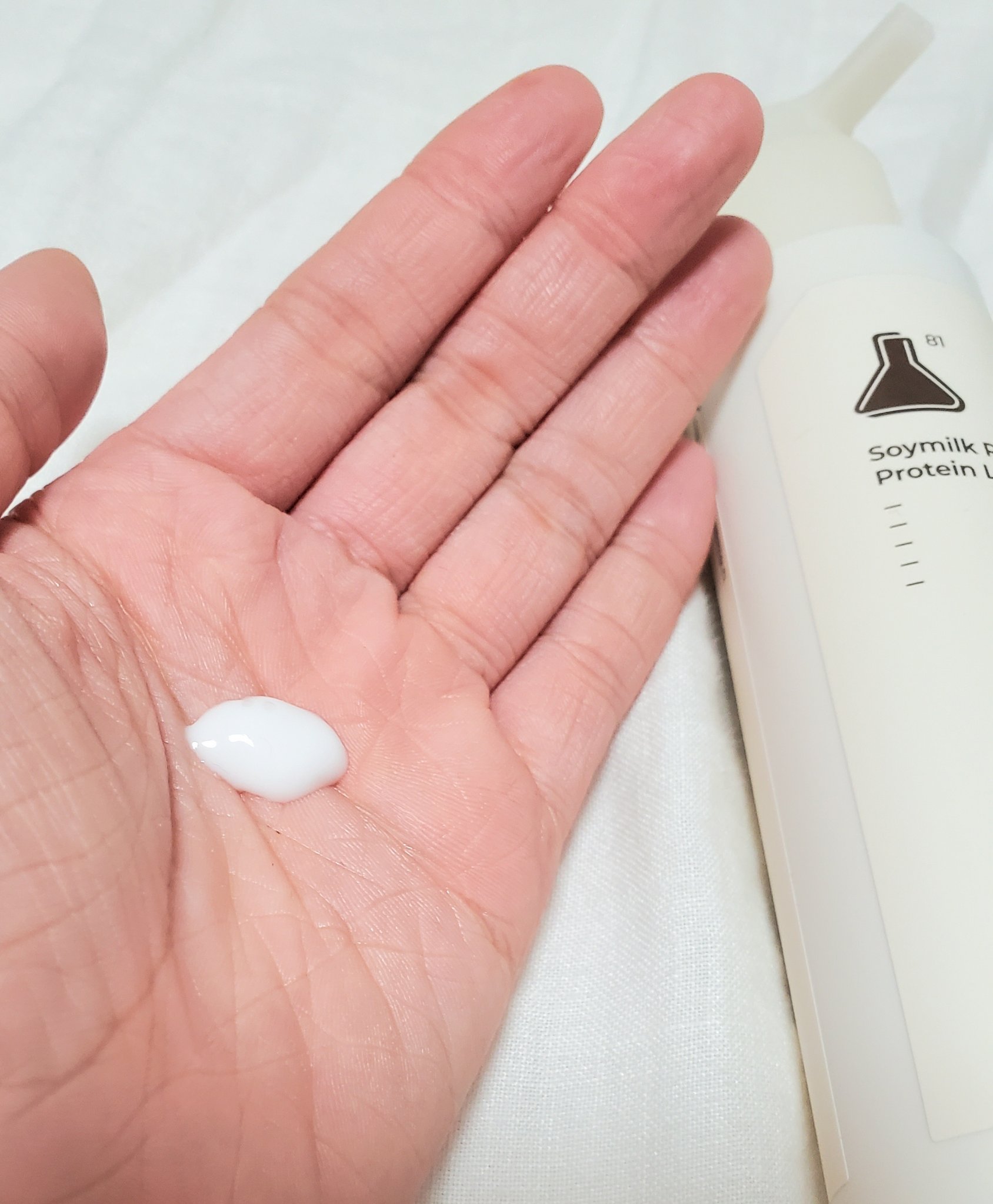 純白豆乳タンパク質乳液/FLASKIN/乳液を使ったクチコミ（2枚目）