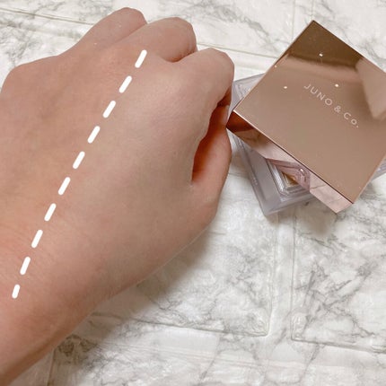 Juno Blur Makeup Setting Powder - Brightening/JUNO & CO./ルースパウダーを使ったクチコミ(9枚目)