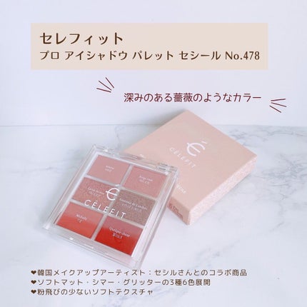 プロアイシャドウパレットセシル/CELEFIT/アイシャドウパレットを使ったクチコミ(1枚目)