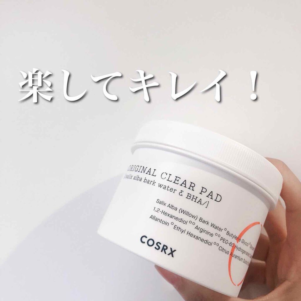 ワンステップオリジナルクリアパッド/COSRX/トナーパッドを使ったクチコミ（1枚目）