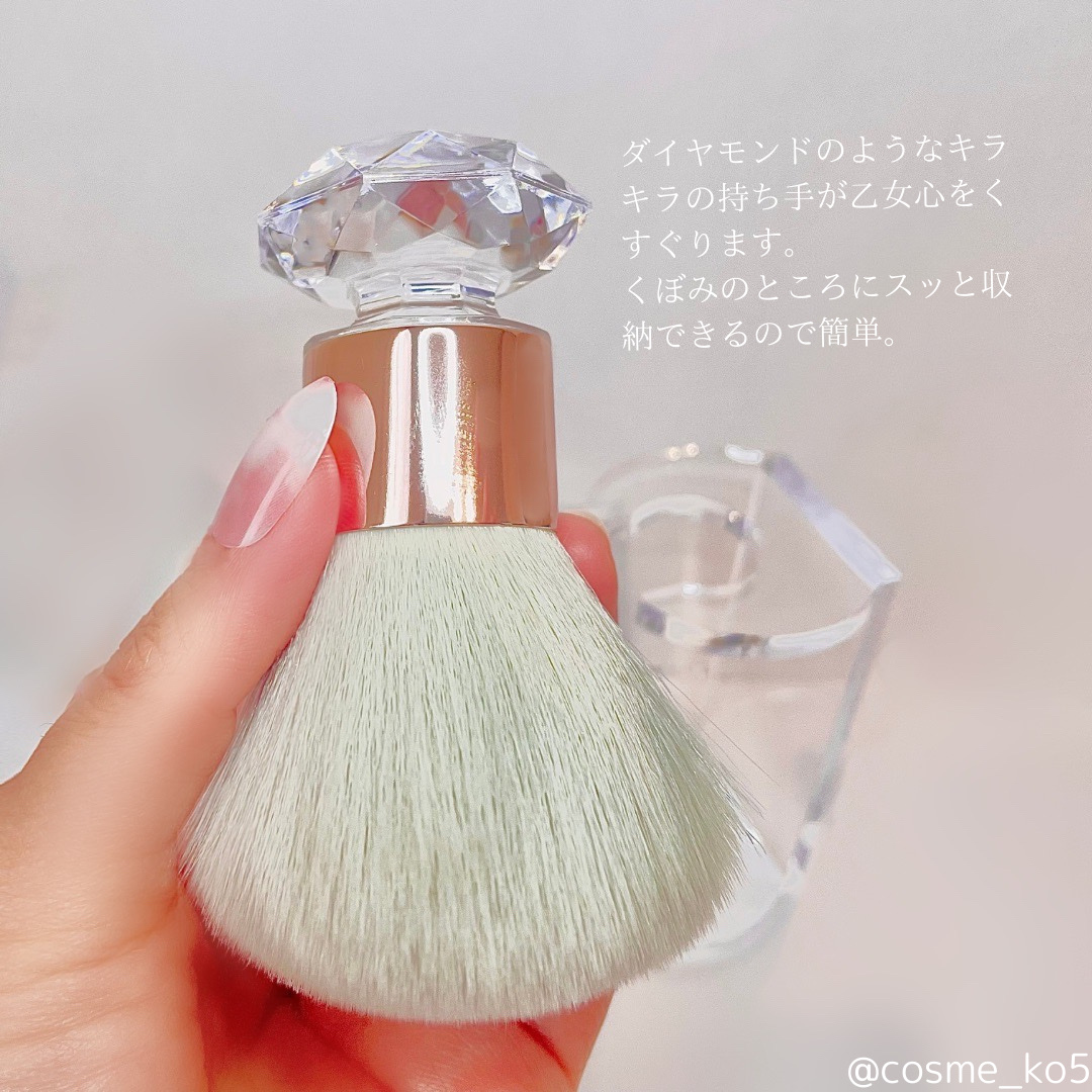 クリスタ メイクアップブラシ スタンド付 グレー｜フランフラン