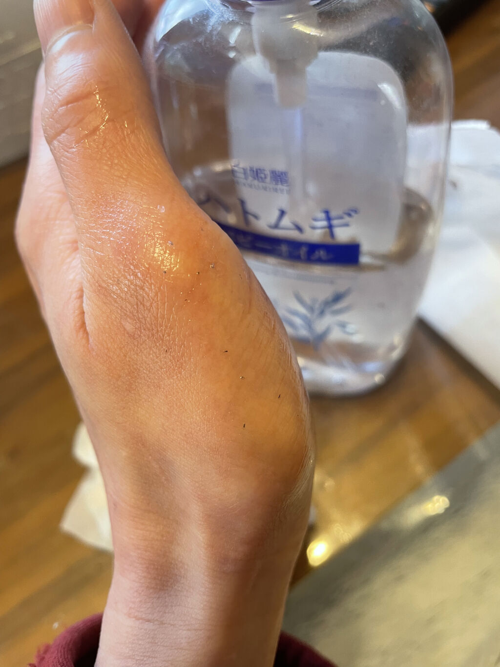 ハトムギ ベビーオイル/麗白/ボディオイルを使ったクチコミ（1枚目）