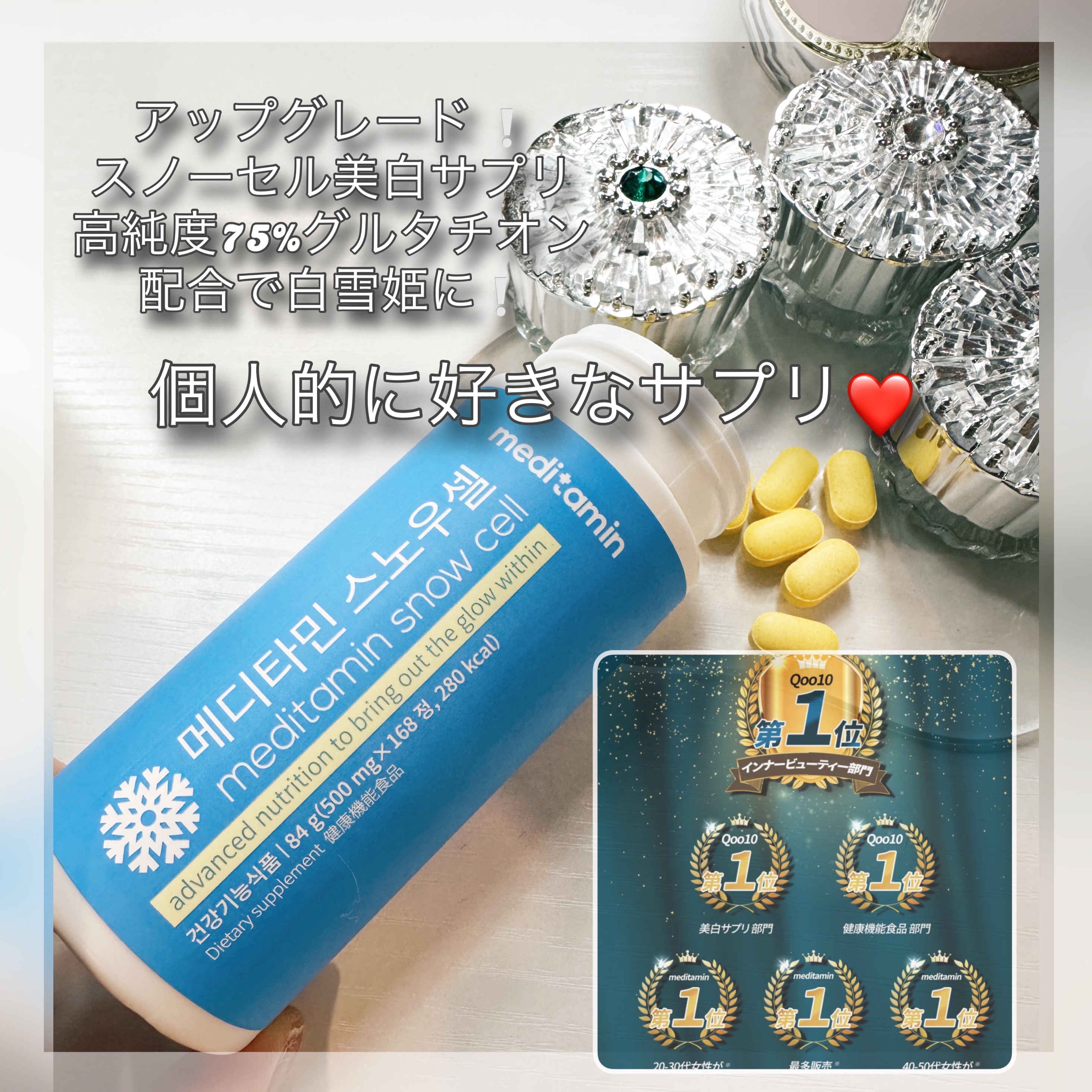 スノーセル/メディタミン/美容サプリメントを使ったクチコミ（3枚目）