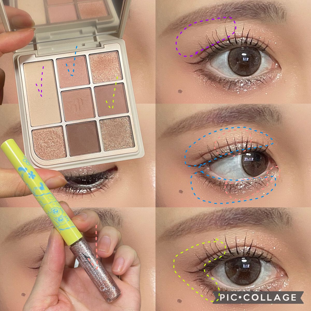 グリッター イルミネーションライナー R/CipiCipi/リキッドアイライナーを使ったクチコミ（2枚目）