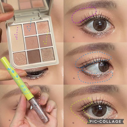 ドットオンムードアイパレット/Heart Percent/アイシャドウパレットを使ったクチコミ(2枚目)