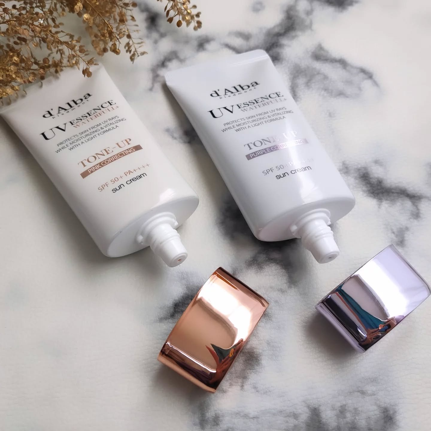 ダルバ ウォータフル トーンアップ サンクリーム(パープル)/ダルバ/日焼け止めクリームを使ったクチコミ（3枚目）