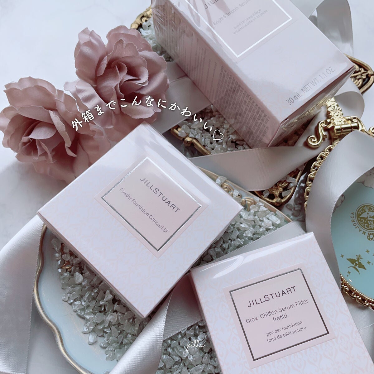 グロウシフォン セラムフィルター/JILL STUART/パウダーファンデーションを使ったクチコミ(5枚目)
