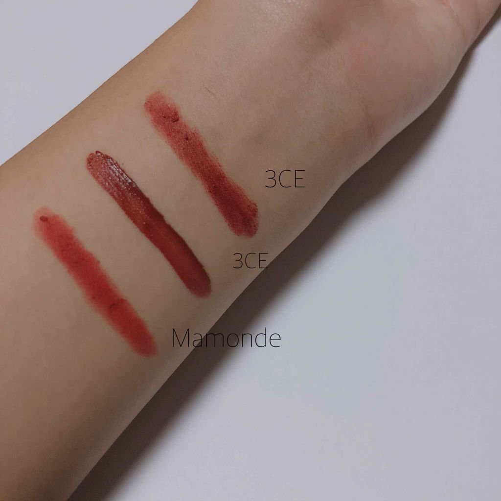 クリーミーリップティント カラーバーム・インテンス/Mamonde/リップティントを使ったクチコミ（3枚目）