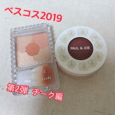 ベスコス2019年

チーク編！！

〇キャンメイクマットフルールチークス
言わずと知れた、名品！！最近は、こんな感じのオレンジ系も好きになってきた♬︎♡好き( ｰ̀∀ｰ́ )

〇Paul & JOE