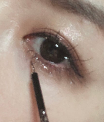グリッター イルミネーションライナー R/CipiCipi/リキッドアイライナーを使ったクチコミ(3枚目)