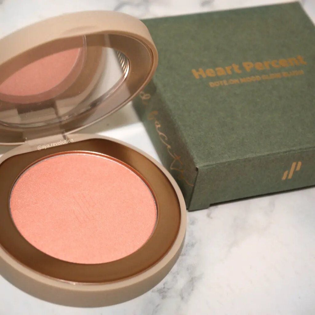 ドットオンムード グロウブラッシュ/Heart Percent/パウダーチークを使ったクチコミ(2枚目)