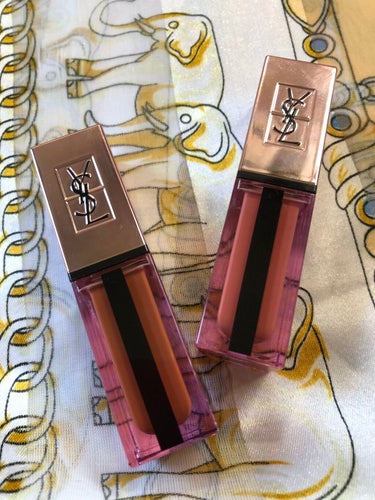 YVES SAINT LAURENT BEAUTE
ルージュ ピュールクチュール ヴェルニ ウォーターグロウ
No.207イリーガル ロージィヌード
No.215アンディスクローズド キャメル

２枚目