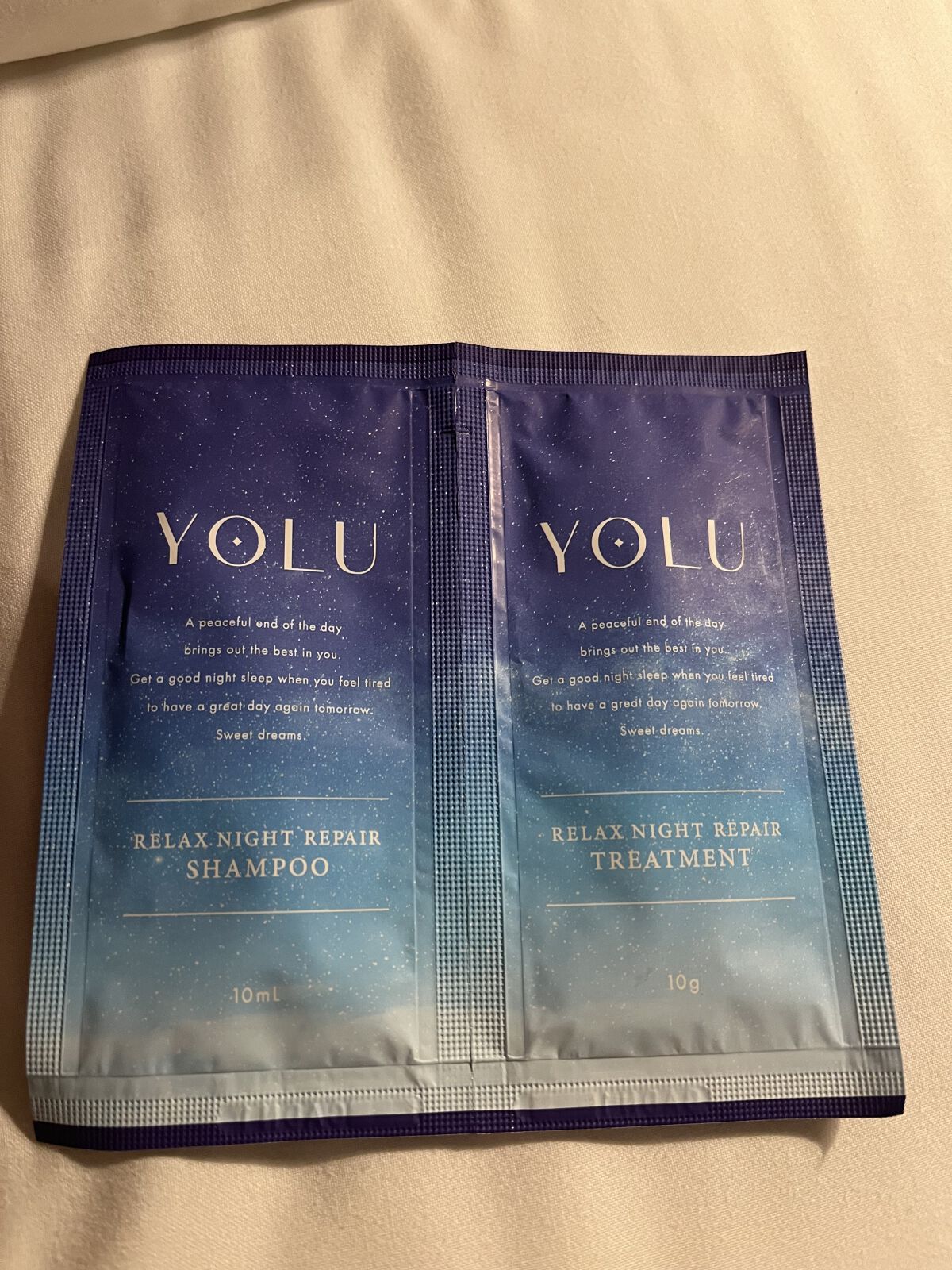 リラックスナイトリペア シャンプー／トリートメント/YOLU/市販シャンプーを使ったクチコミ（1枚目）